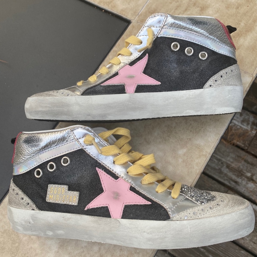 Golden Goose Black Midstars 37